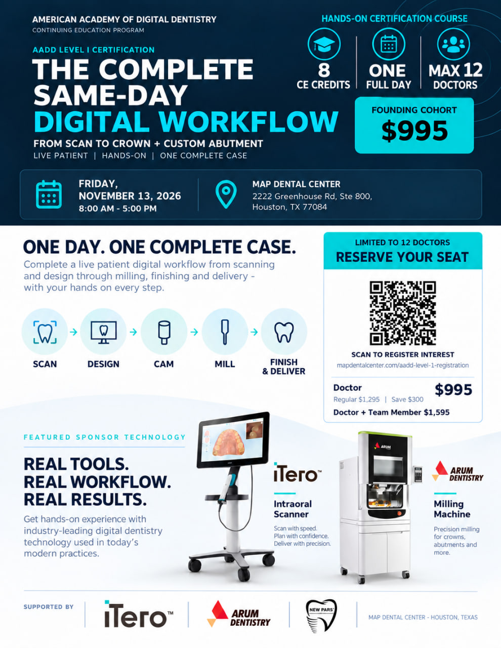 AADD Level I digital workflow course flyer